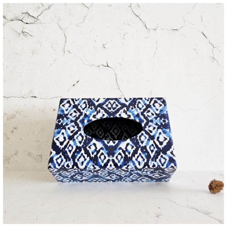 Tissue Box - Ikat Shibori