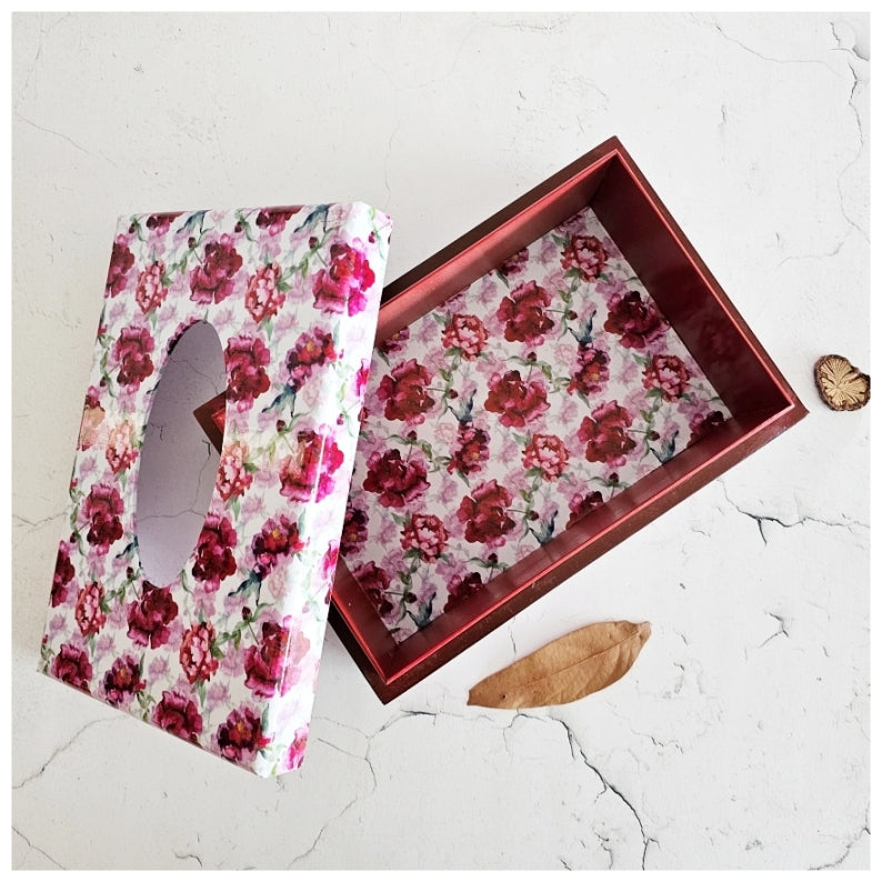 Tissue Box - Country Rose