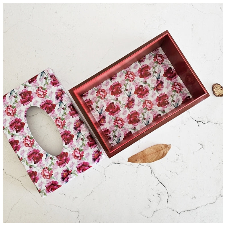 Tissue Box - Country Rose