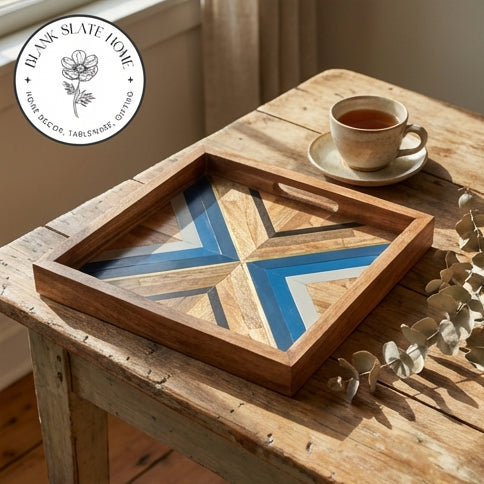 Serving Tray - Square - Blue Seas