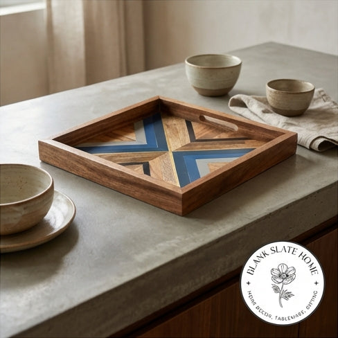 Serving Tray - Square - Blue Seas