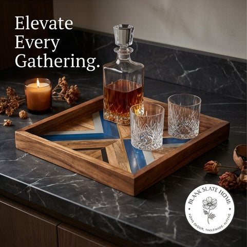 Serving Tray - Square - Blue Seas