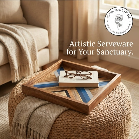 Serving Tray - Square - Blue Seas