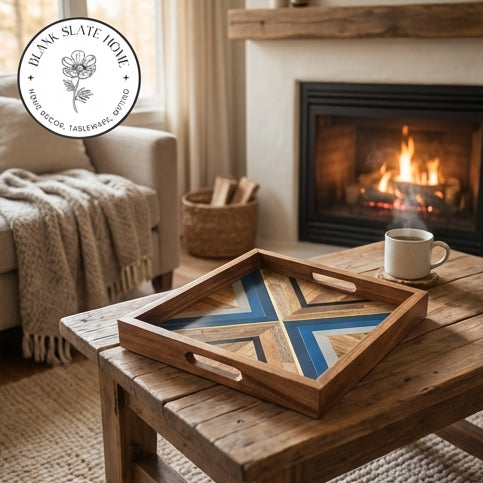 Serving Tray - Square - Blue Seas