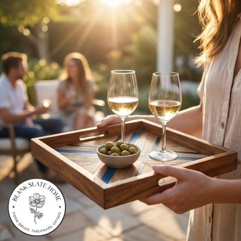 Serving Tray - Square - Blue Seas