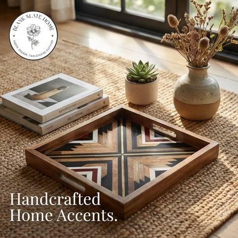 Serving Tray - Square - African Chevron