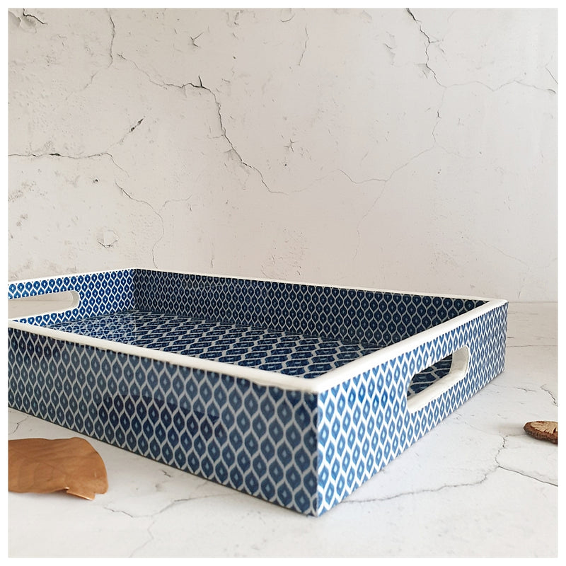 Serving Tray - Rectangle  - Set of 2 - Ikat
