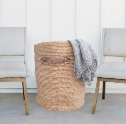 Basket - Jute - Laundry/Storage - Natural Beige
