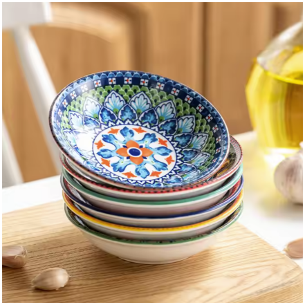 Ceramic - Dip, Soy Dish or Single Serve Dish - Set of 6 - Moroccan
