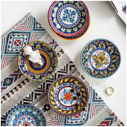 Ceramic - Dip, Soy Dish or Single Serve Dish - Set of 6 - Moroccan