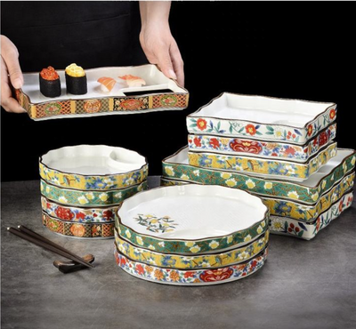 Ceramic - Dimsum, Sushi, Small Bites Starter/Serving/Chip & Dip Dish - Square