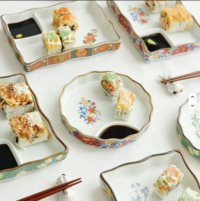 Ceramic - Dimsum, Sushi, Small Bites Starter/Serving/Chip & Dip Dish - Round Medium