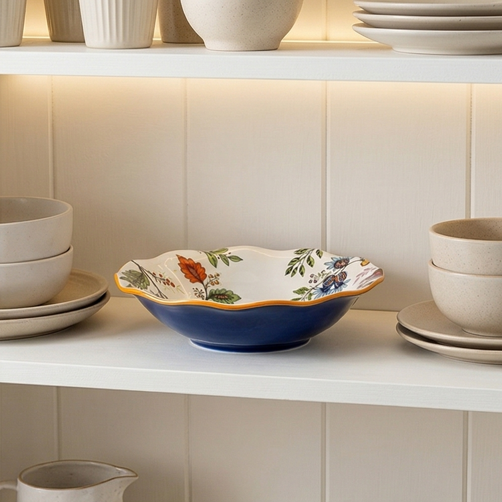 Ceramic - 8 Inch - Round Deep Plate - Oxford White
