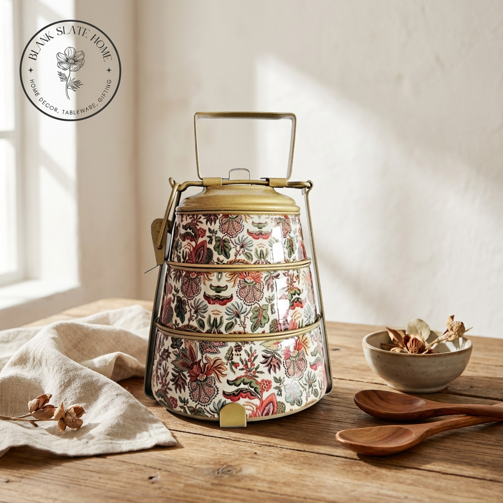 Tiffin (3 Tier) - Kalamkari