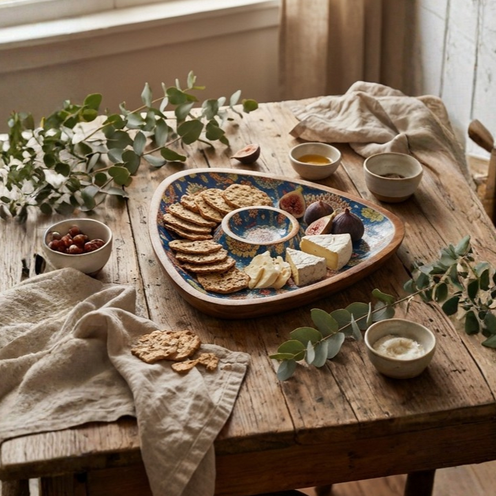 Triangle Dip Dish Platter - Blue Pop