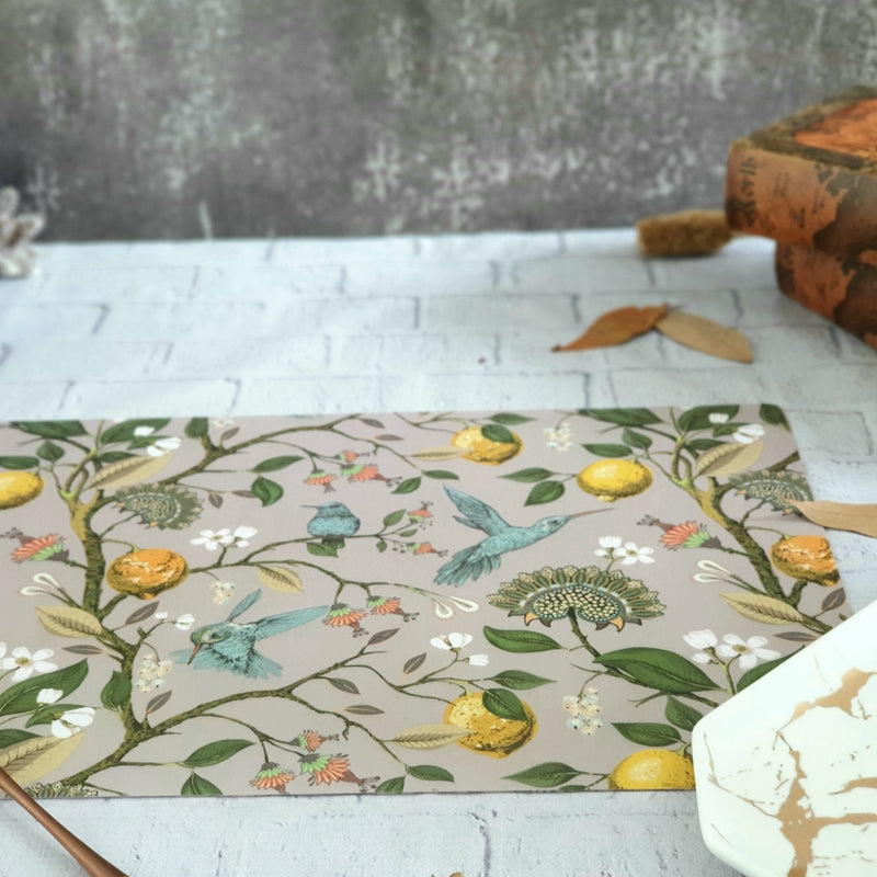 WIPE CLEAN TABLEMATS/PLACEMATS - HUMMING BIRD