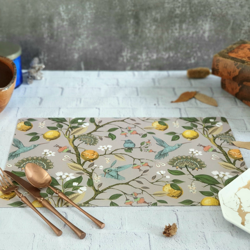 WIPE CLEAN TABLEMATS/PLACEMATS - HUMMING BIRD