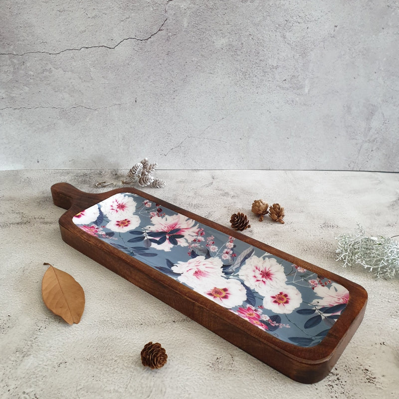 PLATTER - PADDLE SHAPED - DESERT ROSE