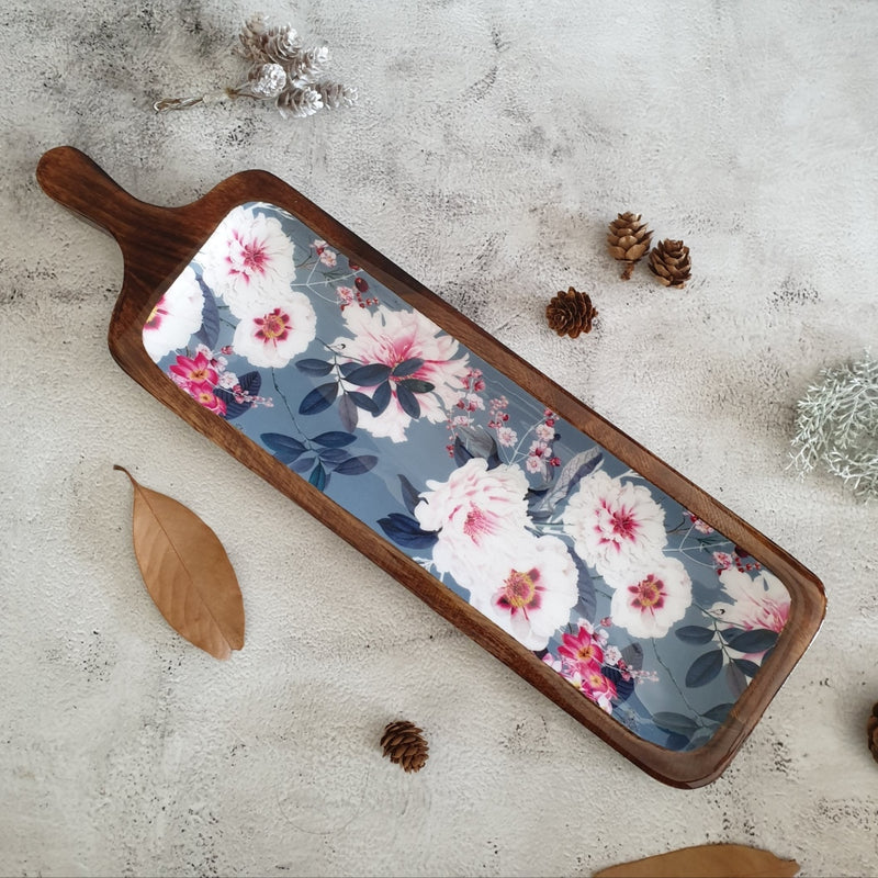 PLATTER - PADDLE SHAPED - DESERT ROSE