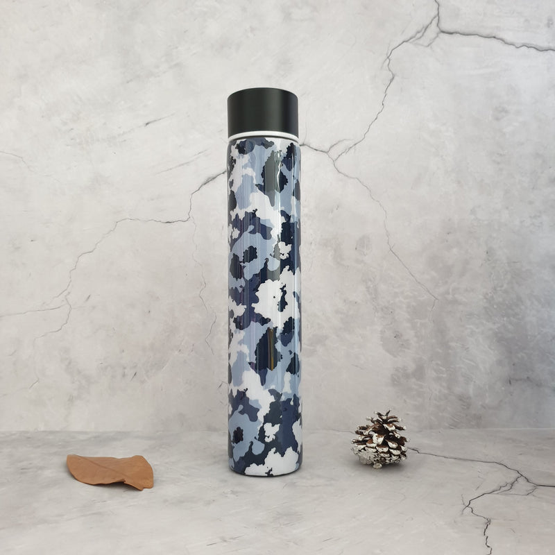 INSULATED SLIM BOTTLE - CAMOUFLAGE BLUE