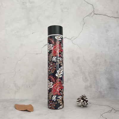 INSULATED SLIM BOTTLE - MIDNIGHT BLUE FLORAL