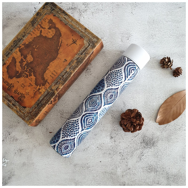 INSULATED SLIM BOTTLE - PALM MANDALA