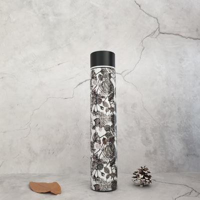 INSULATED SLIM BOTTLE - EBONY ROSES