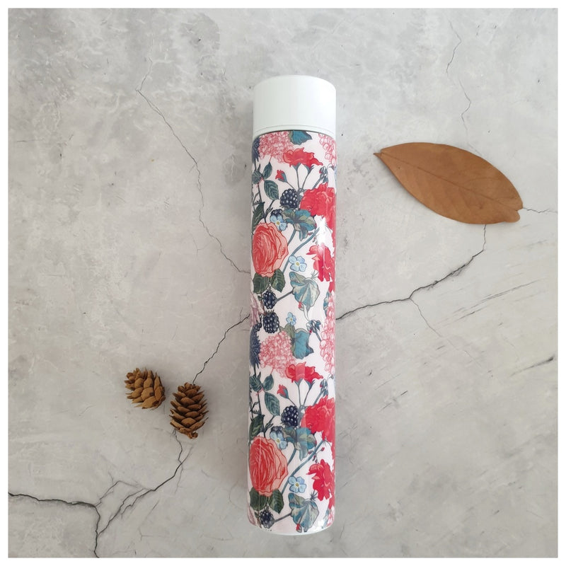 INSULATED SLIM BOTTLE - PINK ROSES