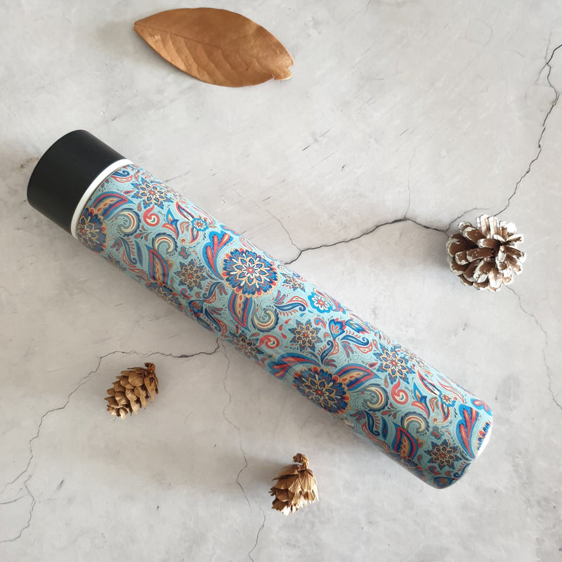 INSULATED SLIM BOTTLE - BLUE MANDALA