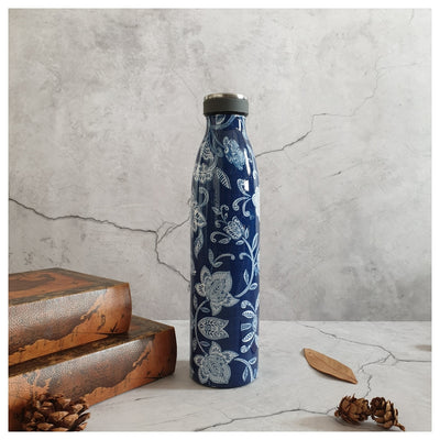 INSULATED 750 ml TALL BOTTLE - Cotton Blue