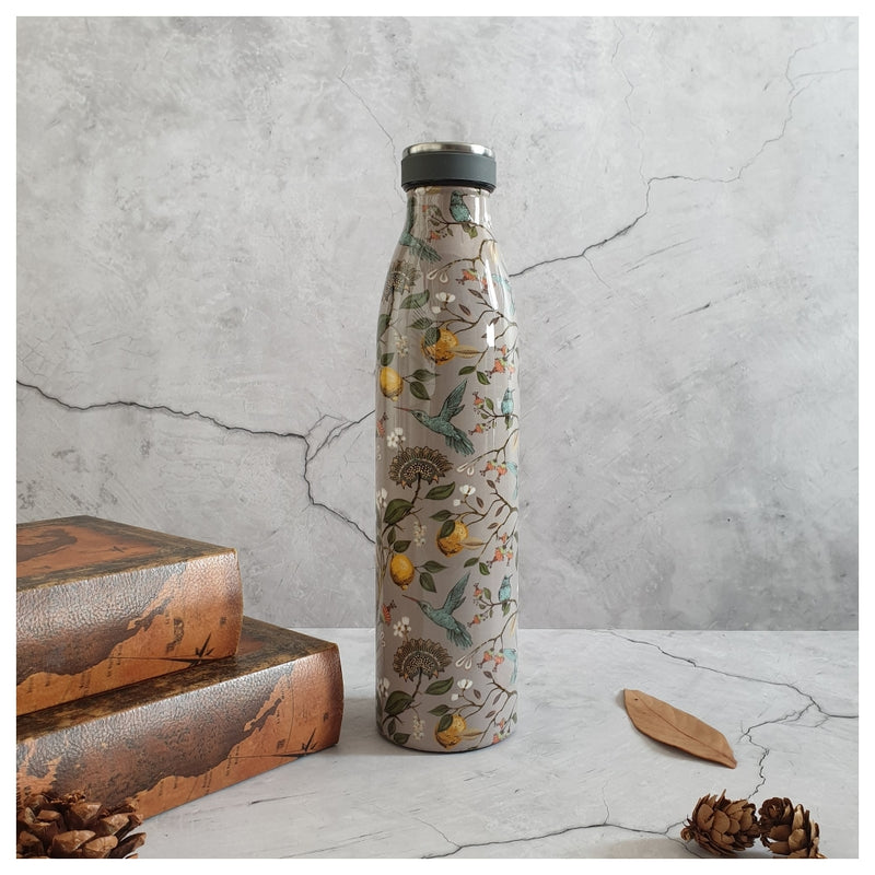 INSULATED 750 ml TALL BOTTLE - HUMMING BIRD