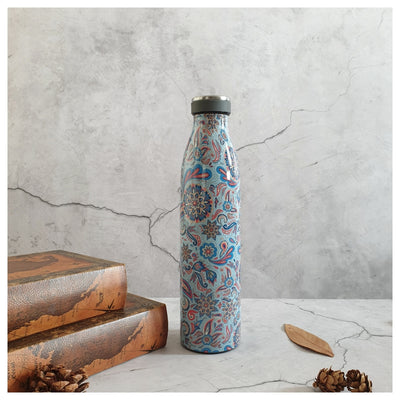 INSULATED 750 ml TALL BOTTLE - BLUE MANDALA