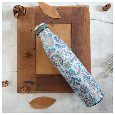 INSULATED 750 ml TALL BOTTLE - BLUE MANDALA