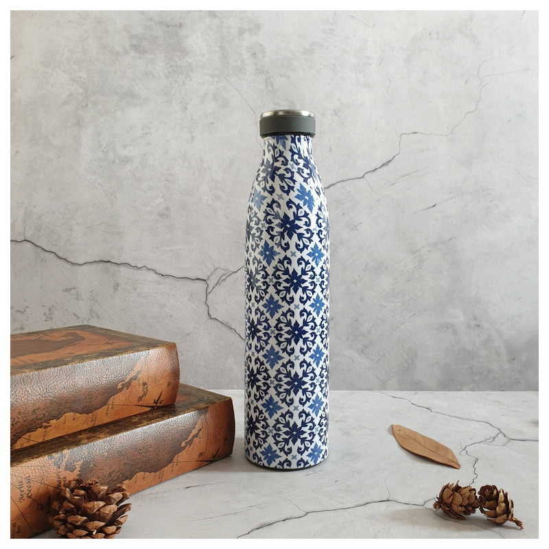 INSULATED 750 ml TALL BOTTLE - MOROCCAN FLORET