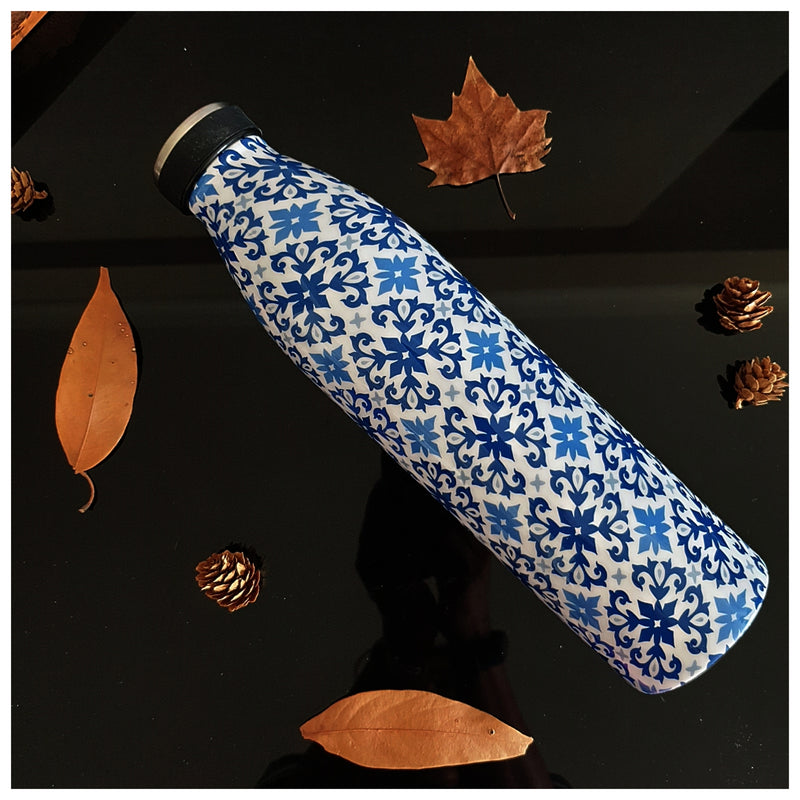 INSULATED 750 ml TALL BOTTLE - Moroccan Floret
