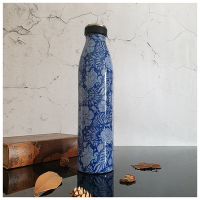 INSULATED 750 ml TALL BOTTLE - Blue Lotus