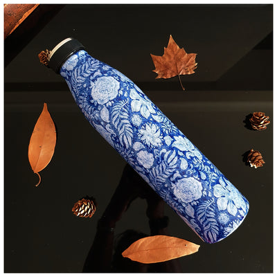 INSULATED 750 ml TALL BOTTLE - Blue Lotus