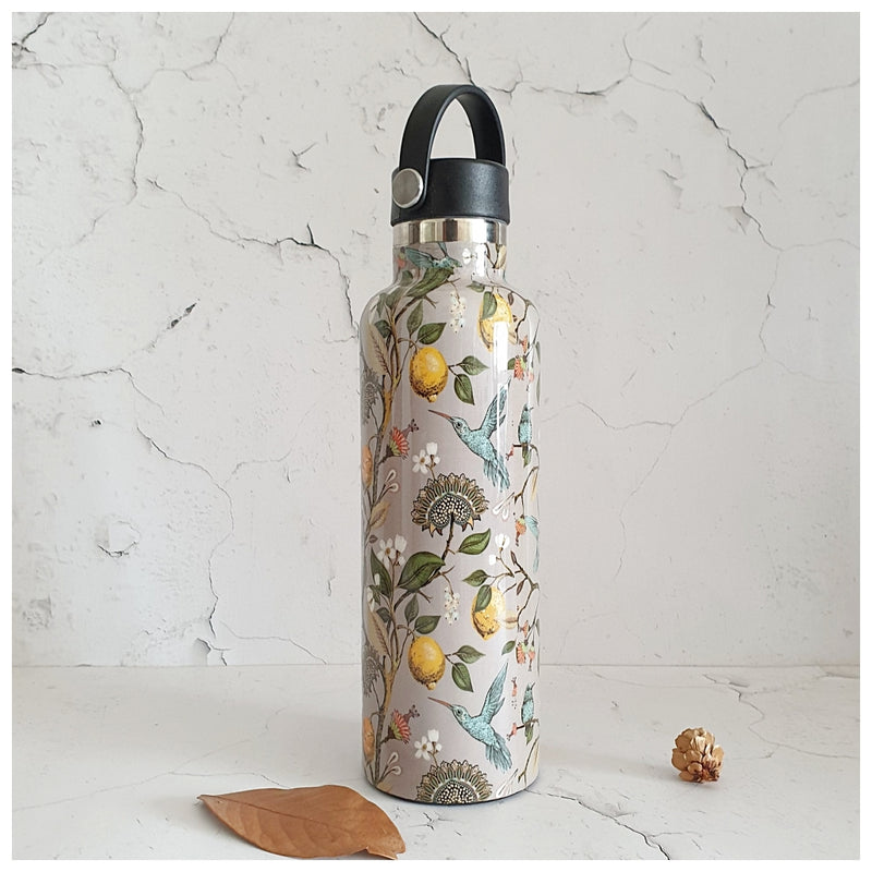 INSULATED BOTTLE, 750ml - HANDLE LOOP - HUMMING BIRD