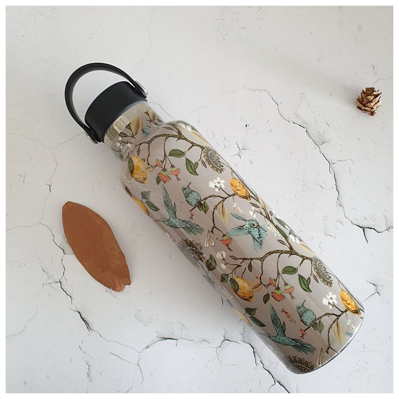 INSULATED BOTTLE, 750ml - HANDLE LOOP - HUMMING BIRD