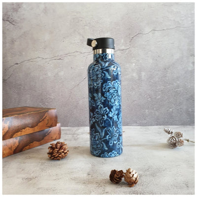 INSULATED BOTTLE, 750ml - HANDLE LOOP - INK IVY