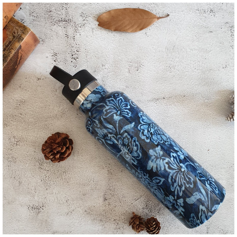 INSULATED BOTTLE, 750ml - HANDLE LOOP - INK IVY