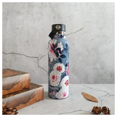 INSULATED BOTTLE, 750ml - HANDLE LOOP - DESERT ROSE GREY