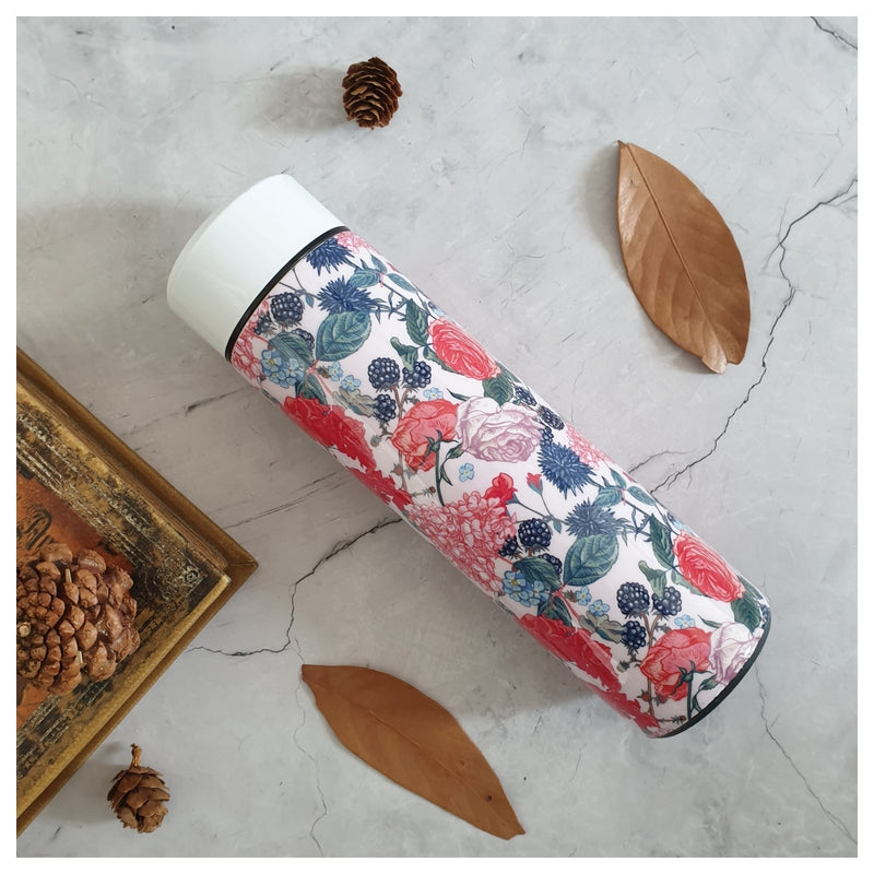 INSULATED SWEAT BOTTLE - 500 ML - PINK ROSES