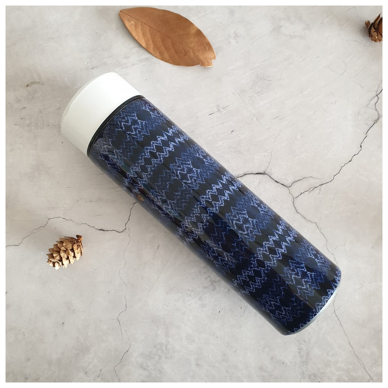 INSULATED SWEAT BOTTLE - 500 ML - TRIBAL IKAT WAVE DMG