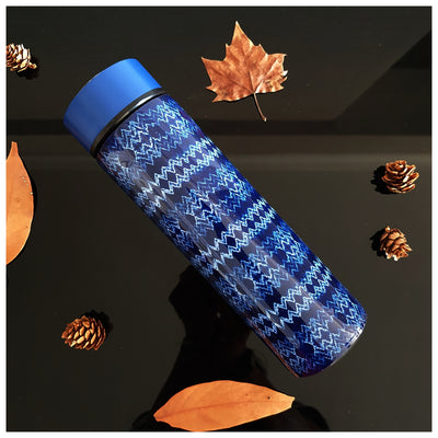 INSULATED SWEAT BOTTLE - 500 ML - TRIBAL IKAT WAVE