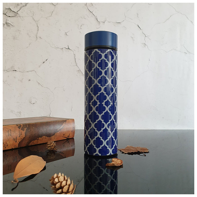 INSULATED SWEAT BOTTLE - 500 ML - MOROCCAN BLUE QUARTER