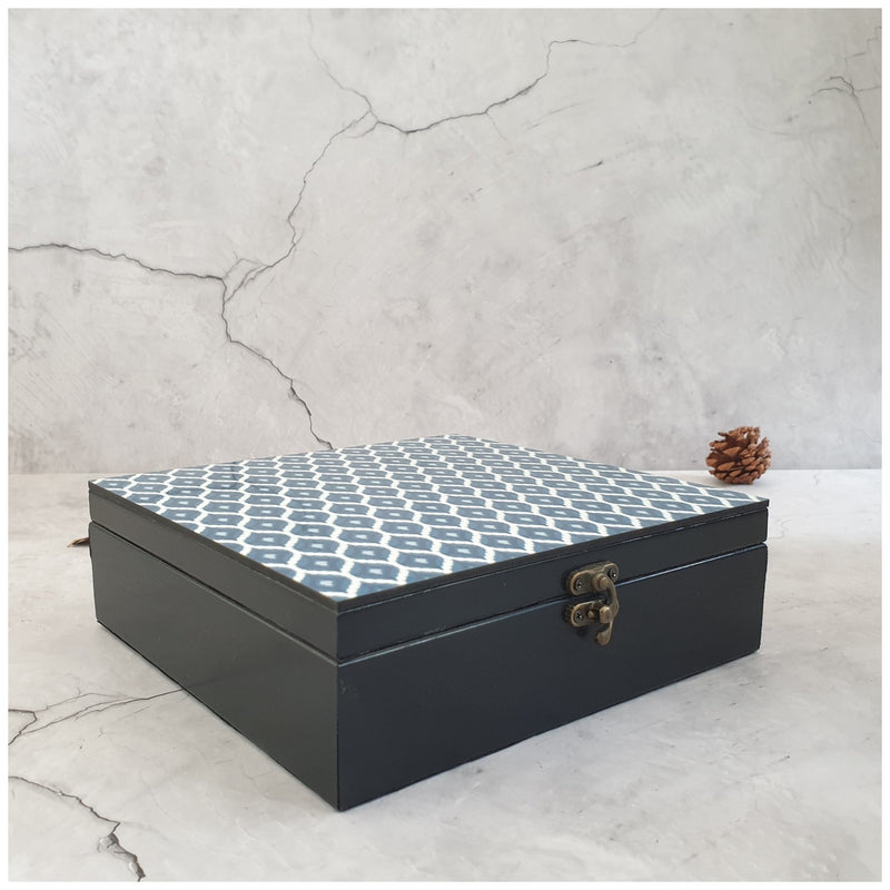 Multi Purpose Box - Ikat Blue