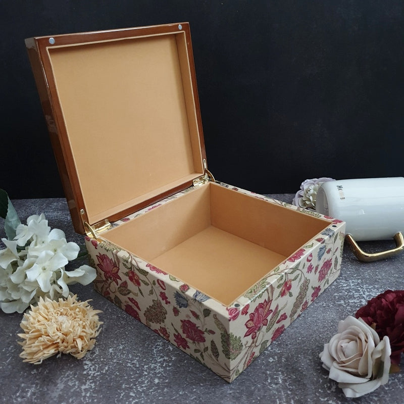 Box - Wooden Tea Box (Multi-purpose) - Tree of Life Floral