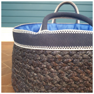 Basket - Sea Grass - Laundry/Storage - Sapphire - Set of 3