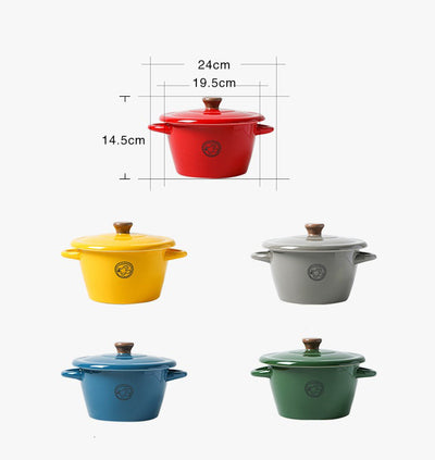 Ceramic - Casserole - Red